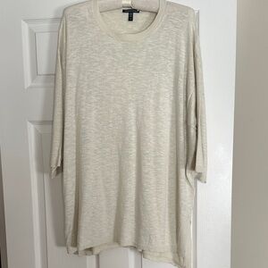 Eileen Fisher Cream Long Sleeve Top